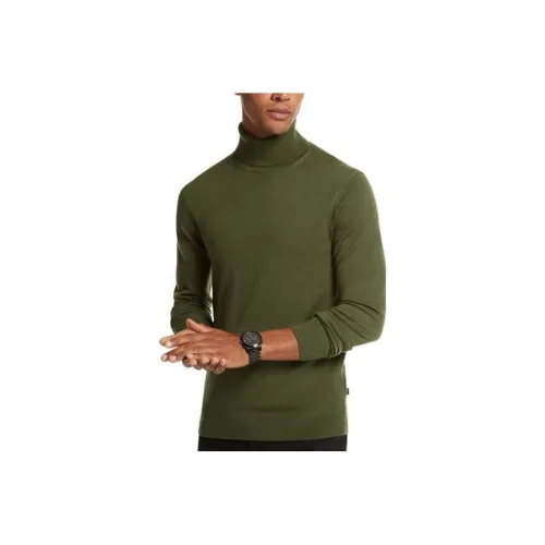 MICHAEL KORS Мериносовая шерсть Водолазка Мужской Зеленый