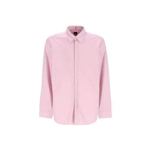 Hugo Boss Розовые Мужские Рубашки