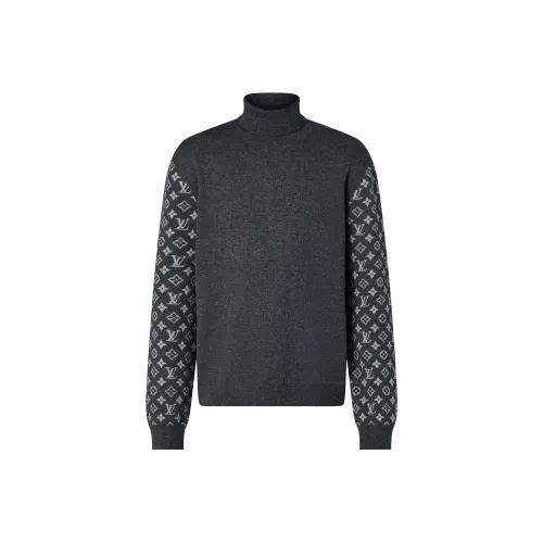 LOUIS VUITTON SS24 Кашемир Свитер Мужской Черный