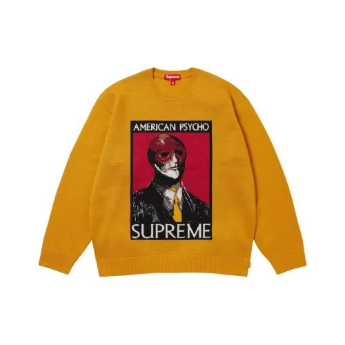 Supreme X Американский Mental Patient FW23 Co Бренд Унисекс Свитеры