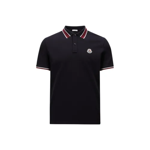 Moncler Поло Мужское Темно-синий