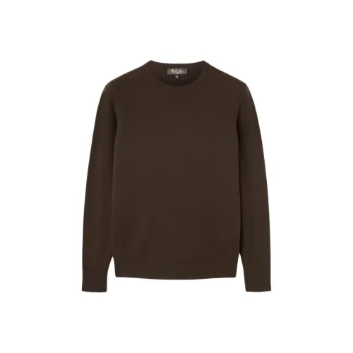 Loro Piana FW24 Кашемир Свитер Мужской Темный шоколад