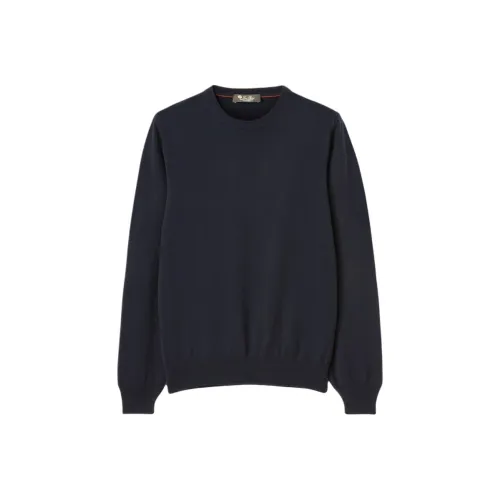 Loro Piana Морской Синий Мужской Кашемировые Свитера