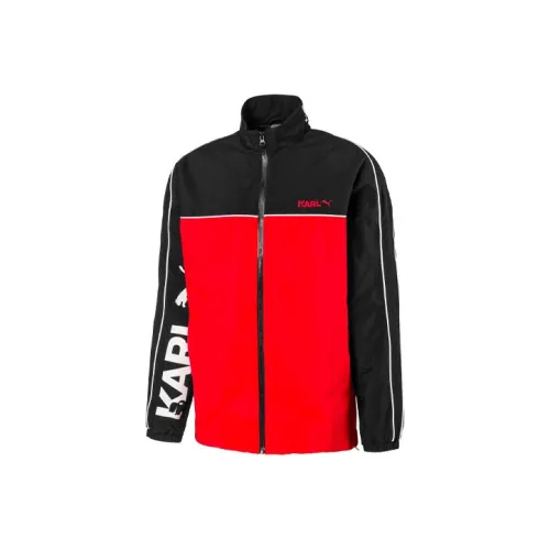 PUMA Karl Lagerfeld Old Будда Коллаборация Куртка Мужская Черная Красная