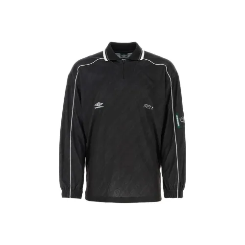 Umbro совместный бренд Черная мужская поло
