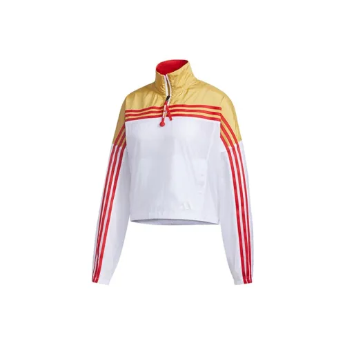 Adidas Белый и Желтый Женские Куртки