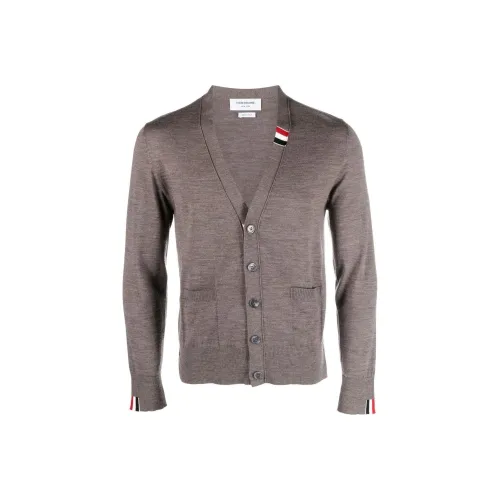 THOM BROWNE Коричневые Мужские Свитера