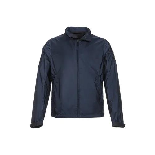 PRADA Темно-синие мужские куртки