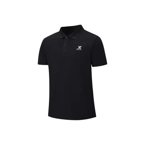XTEP Глубокий Черный Мужская Поло