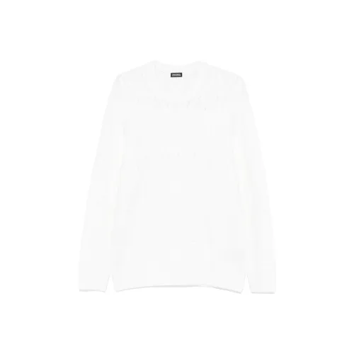 Ermenegildo Zegna Белые Мужские Свитера