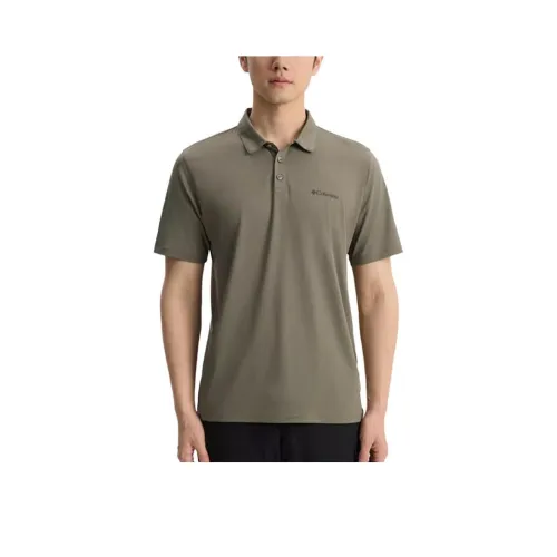 Columbia совместное брендирование Tech Trail Поло Мужское Оливково-зеленый