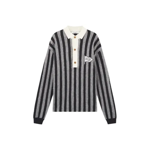 Maison Kitsune Мужские черные свитеры