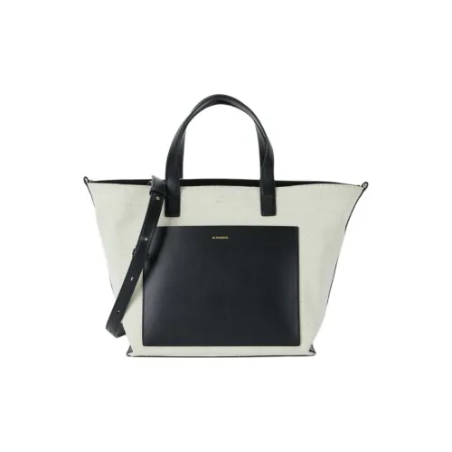 JIL SANDER Хлопок с льном тоут сумка для покупок сумка через плечо сумка среднего размера женская многоцветная