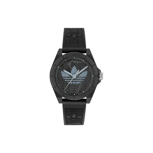 Adidas Originals PROJECT Collection Кварцевые часы Силиконовый ремешок Черный циферблат Унисекс