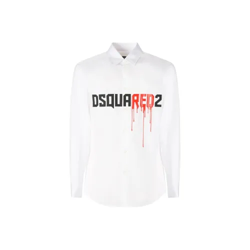 DSQUARED 2 Белые Мужские Рубашки