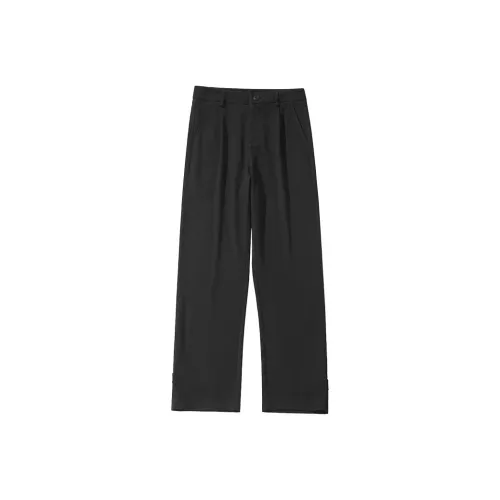 BLACK AT Мужские костюмные брюки черного цвета