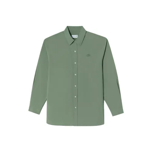 LACOSTE Рубашка Мужская Хаки Зеленая