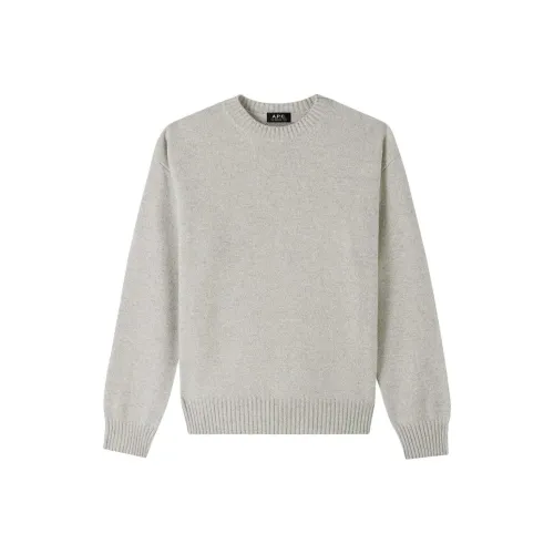 A.P.C SS25 Кашемир Свитер Мужской Серый