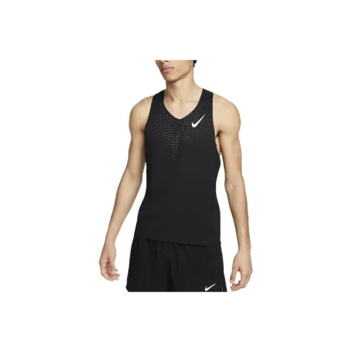 nike Бег Майка Мужская Черная