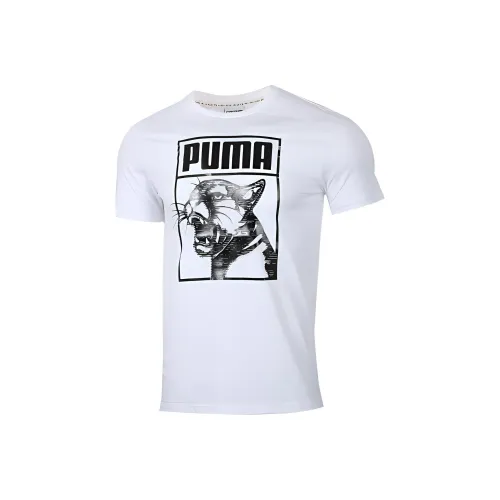 PUMA Белая Мужская Футболка