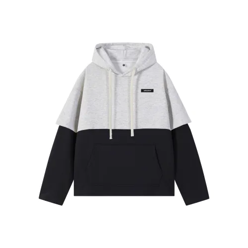 CELUCASN Свитшот Унисекс Двухтонный Пэчворк