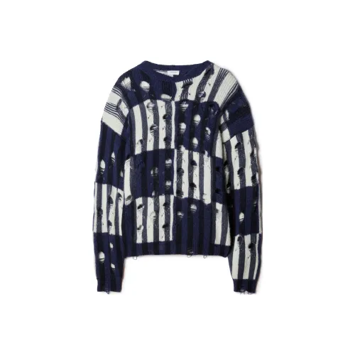 Off Белый Синий Мужской Трикотаж