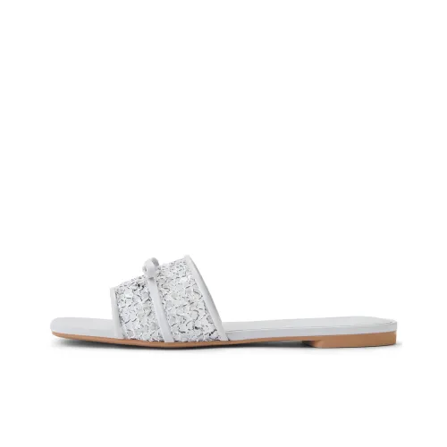 CHARLES KEITH Композитная подошва блестки стразы противоскользящие шлепанцы 1 см женские MULTI композитный цвет