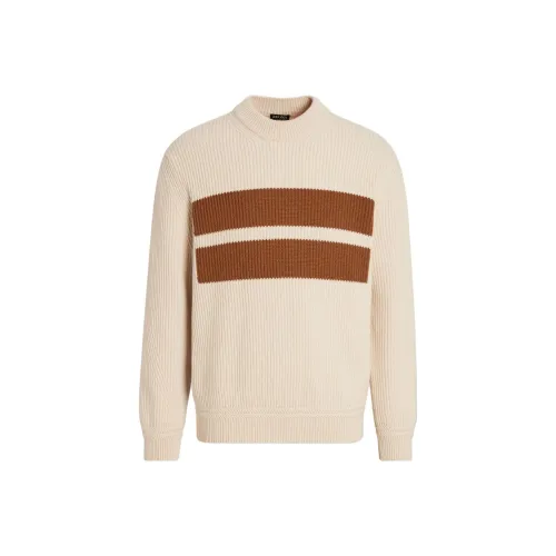 Ermenegildo Zegna Бежевые Мужские Свитера