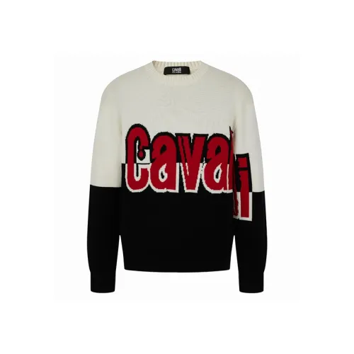 Cavalli Class Кашемир Свитер Мужской Бежевый