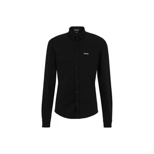 Hugo Boss Мужские Черные Рубашки