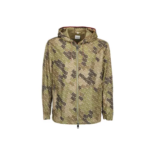 Burberry Оливково-зеленый Мужские Куртки