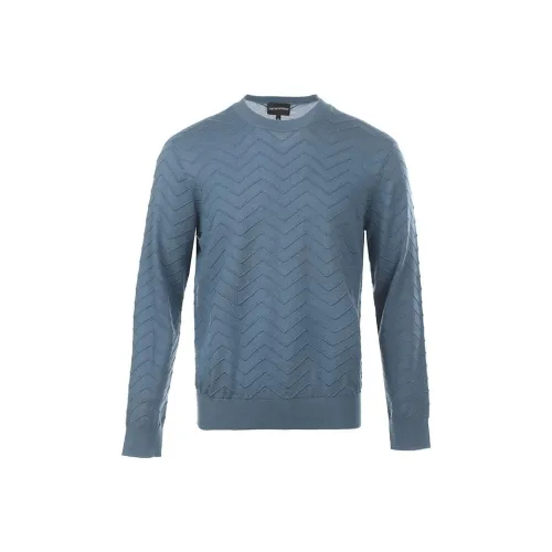 EMPORIO ARMANI Синий Мужской Трикотаж