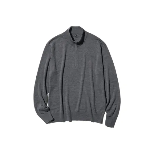 UNIQLO Свитер Унисекс Asphalt Серый