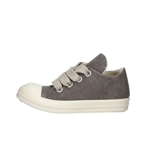 RICK OWENS совместный бренд RO Jumbo Laces Low Топ Скейтборд Кроссовки Мужские Серые