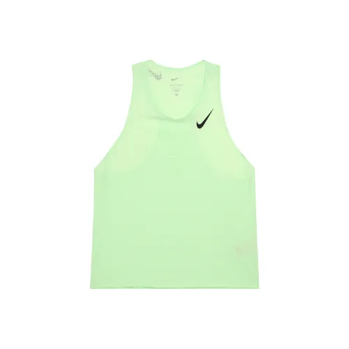 nike Бег Майка Мужская Паровая Зеленая