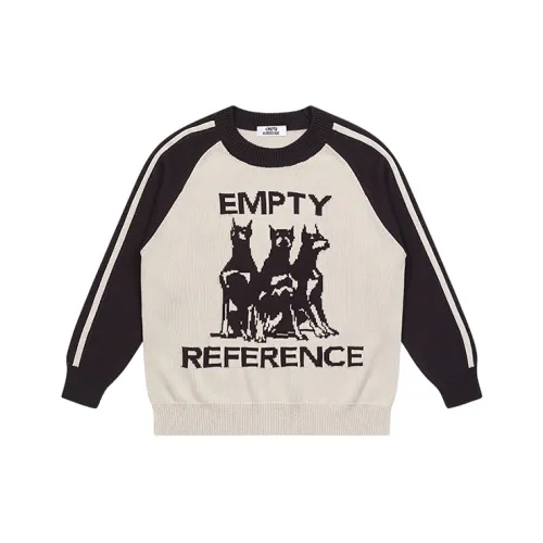 EMPTY REFERENCE Doberman Series Серый Черный Унисекс Свитеры