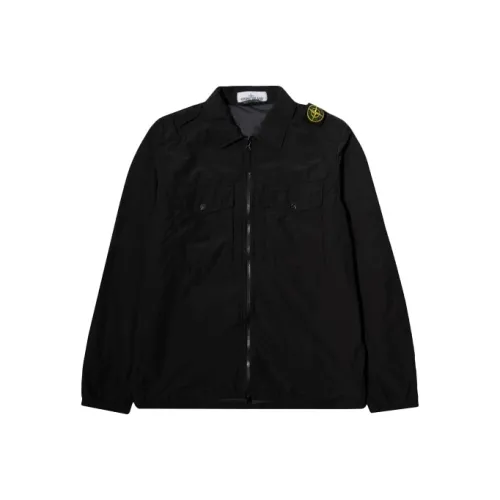 STONE ISLAND Куртки и пальто Осенний Мужской Черный