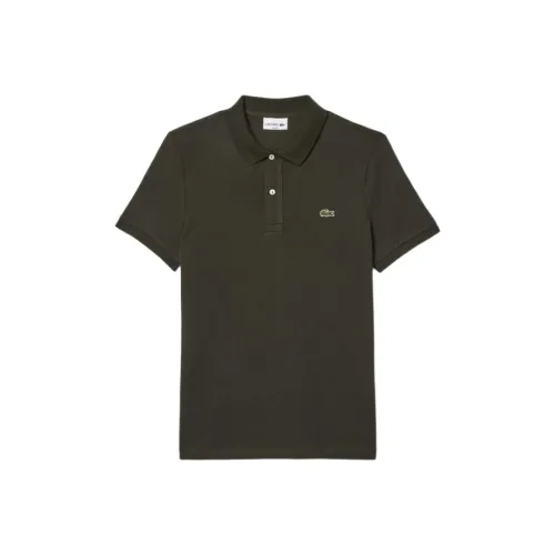 Lacoste Поло Мужское Хаки Зеленый