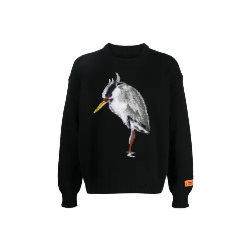 HERON PRESTON Мужские черные свитеры