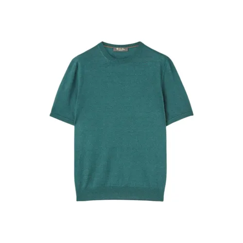 Loro Piana Spirulina Зеленый Мужской Кашемировые Свитера