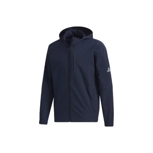 Adidas Темно-синие мужские куртки