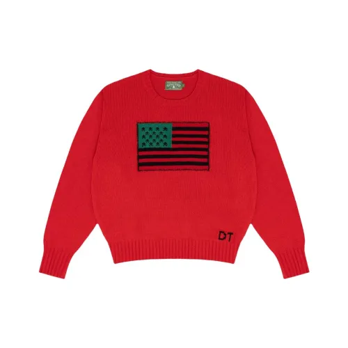 Denim Tears Красный Унисекс Свитеры