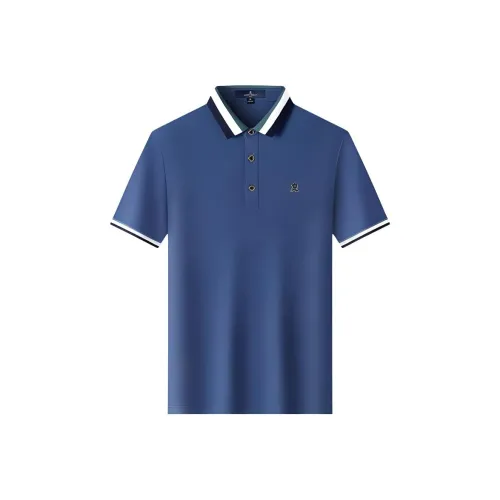 Montagut SS24 Polo Мужское Пыльно-Синий