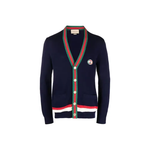 GUCCI FW23 Свитер Мужской Темно-синий