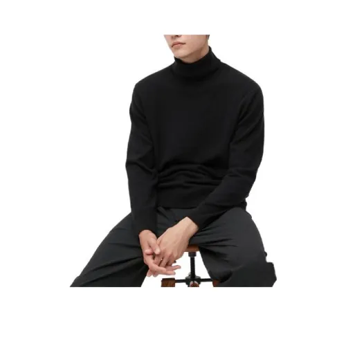 UNIQLO Мужские черные свитера