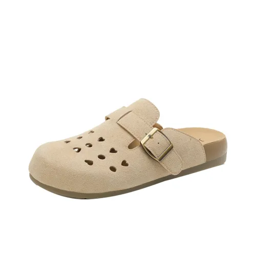 JOSINY Череп Антизапахивающие Домашние тапочки Женские Абрикос