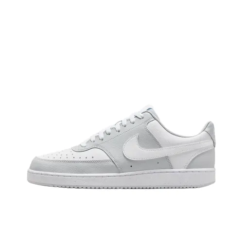 Nike Court Vision Slip-Resistant Abrasion-Resistant Low-Top Skateboard Shoes Men's White Gray Найк Корт Вижн Slip-Resistant Abrasion-Resistant Низкие Кеды для Скейтбординга Мужские Белый Серый