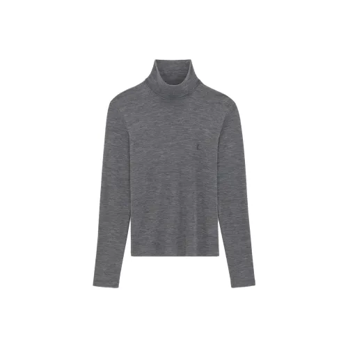 SAINT LAURENT Смешанные Дымчато-Серые Мужские Свитера