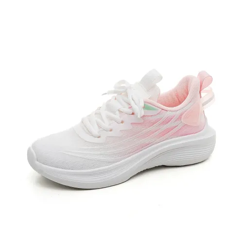 HUANQIU Беговые кроссовки Низкий верх Белый Розовый Женские