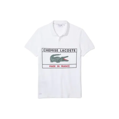 LACOSTE Collaboration Белая Мужская Поло